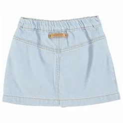 Jupe en Jean Boutons | Bleu Clair