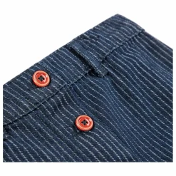 Jupe en Jean Rayée Coton Bio | Bleu marine