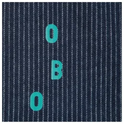 Jupe en Jean Rayée Coton Bio | Bleu marine