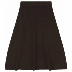 Jupe Feutre Laine Mérinos - Collection Femme | Marron