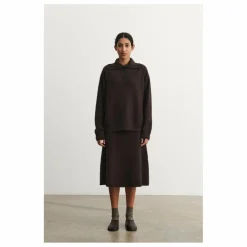 Jupe Feutre Laine Mérinos - Collection Femme | Marron