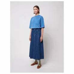 Jupe Flare Denim - Collection Femme | Bleu
