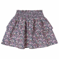 Jupe Fleurs | Bleu marine