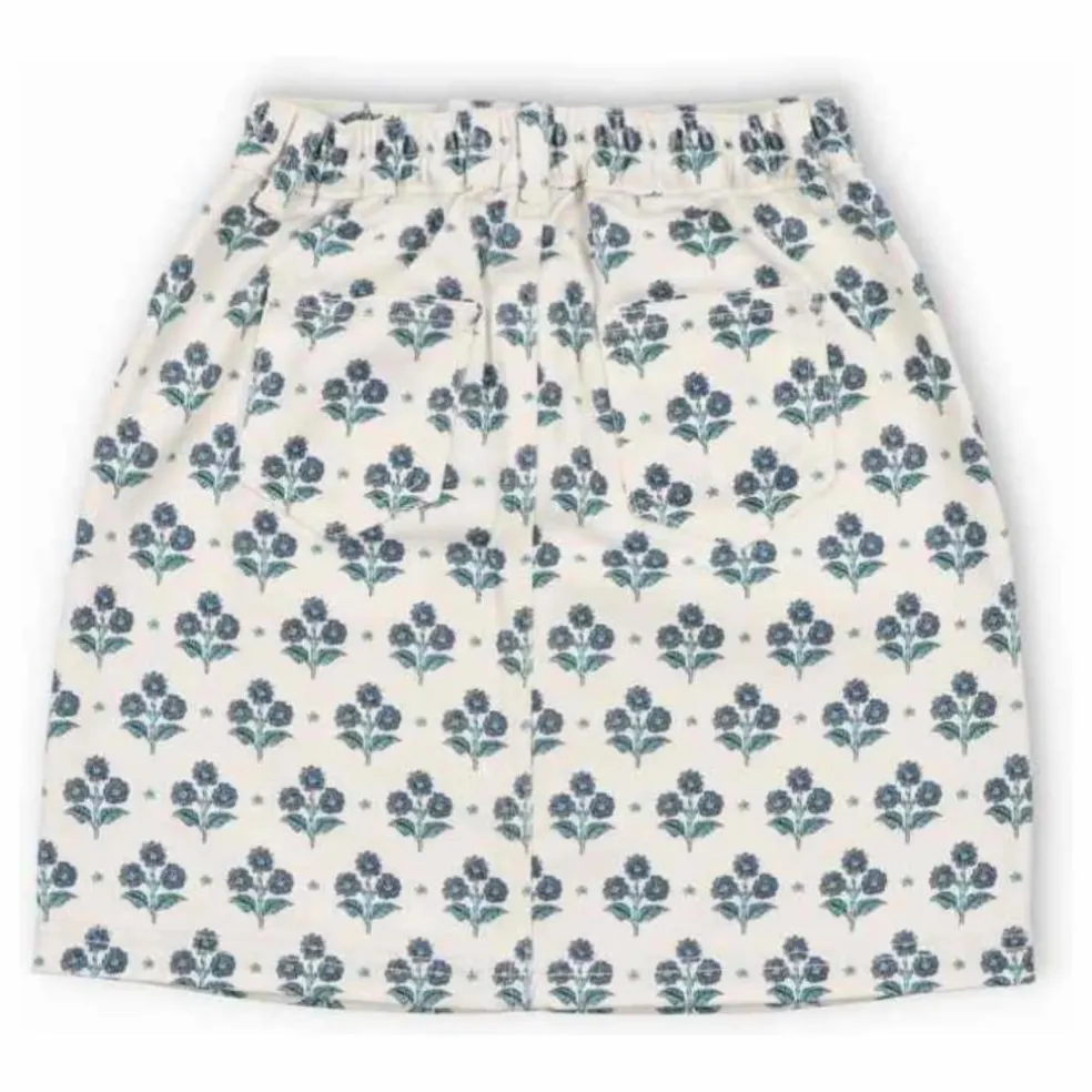 Jupe Fleurs Leros | Blanc