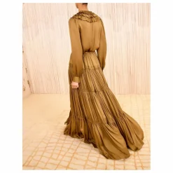 Jupe Gaelle Soie | Bronze