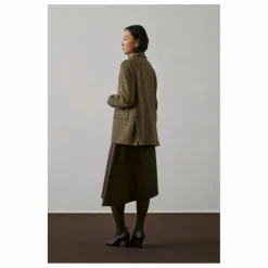 Jupe Genève Laine | Brun kaki