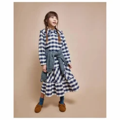 Jupe Gingham Carreaux | Bleu marine