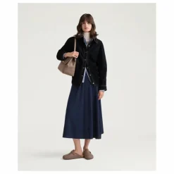 Jupe Isla Laine Mérinos | Bleu nuit