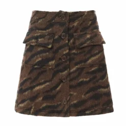Jupe Jacquard Tigre | Brun