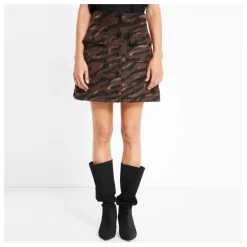 Jupe Jacquard Tigre | Brun