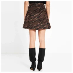 Jupe Jacquard Tigre | Brun