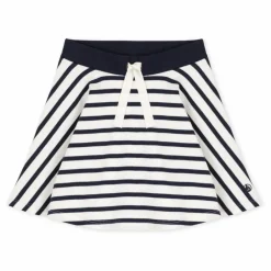 Jupe Jersey Marinière Cilou | Blanc