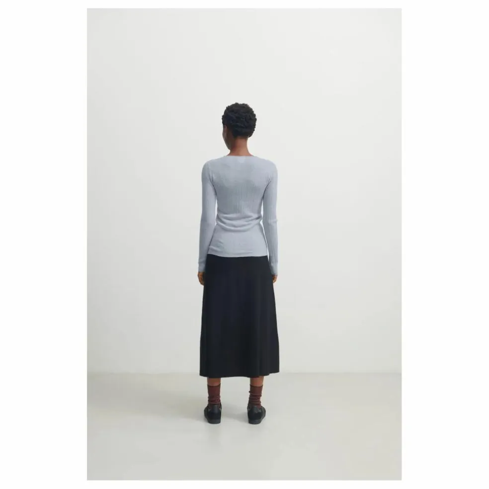 Jupe Laine Mérinos - Collection Femme | Noir
