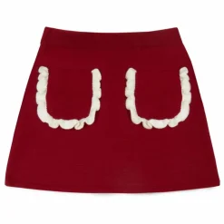 Jupe Lila Laine Mérinos | Rouge