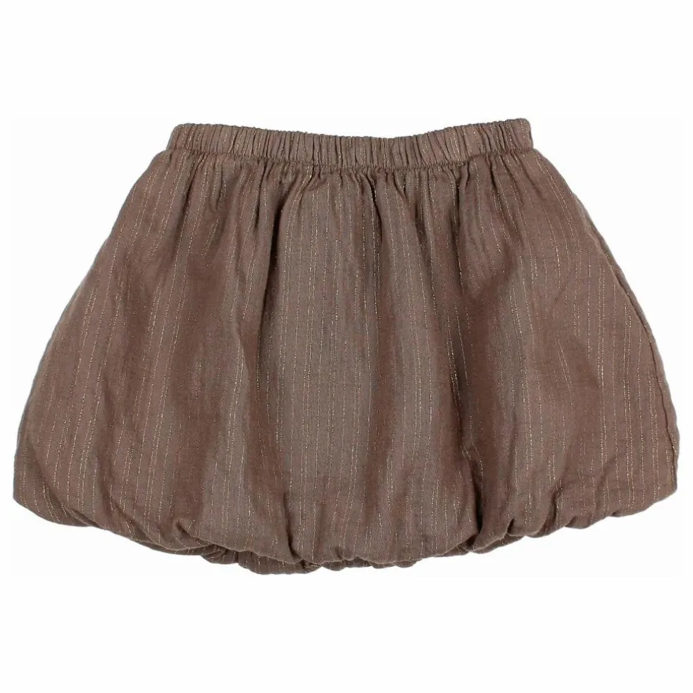Jupe Lurex Gaze de Coton Bio | Taupe