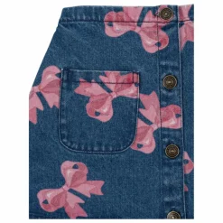 Jupe Magot Nœud Coton Bio | Denim brut