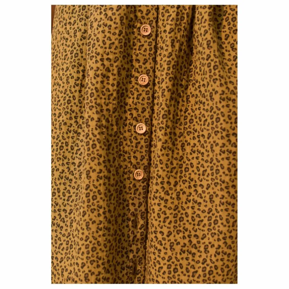 Jupe Minette Mini Léopard Coton Bio - Collection Femme | Marron