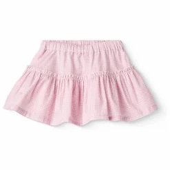 Jupe Pied-de-poule Coton Bio | Rose