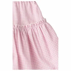 Jupe Pied-de-poule Coton Bio | Rose