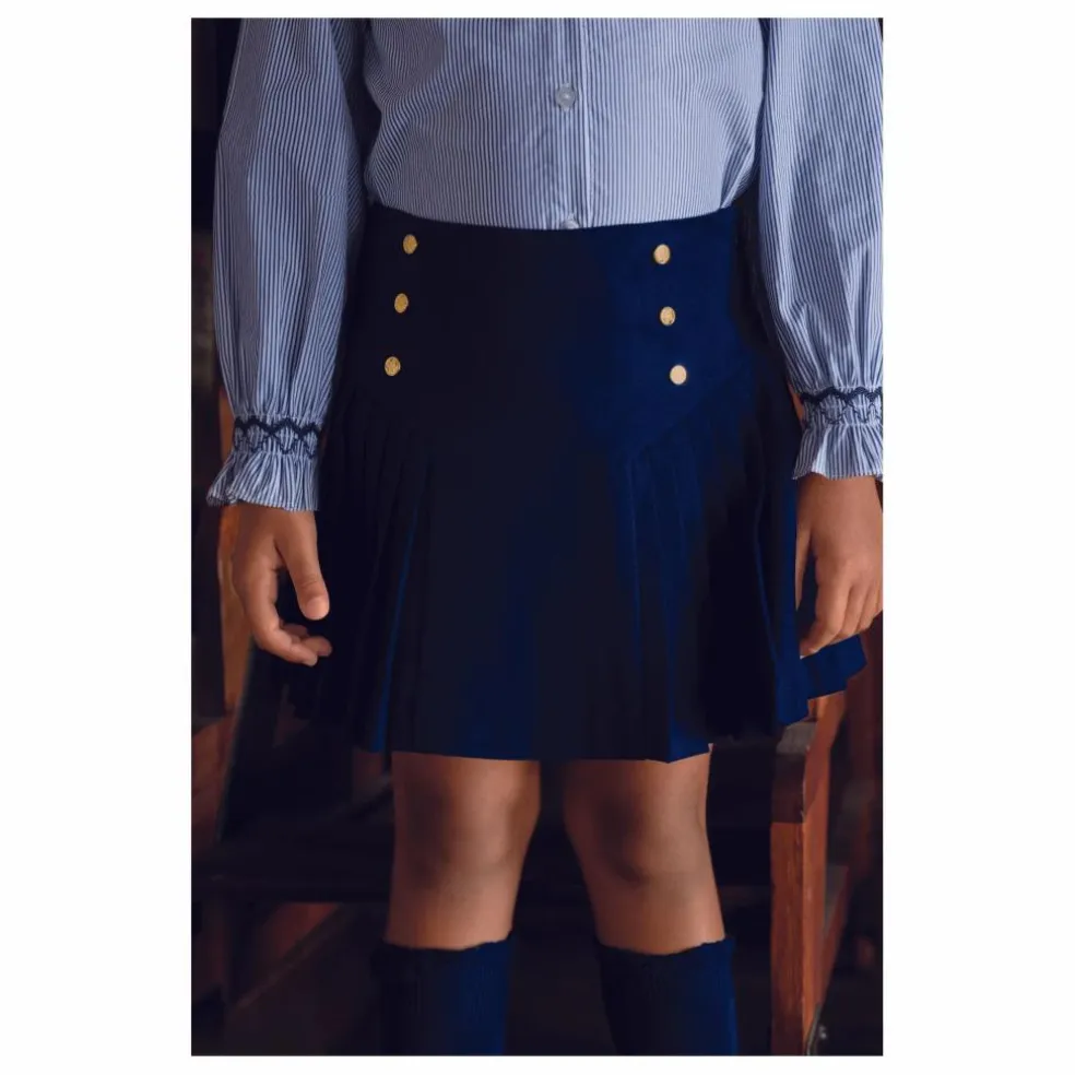 Jupe Plissée | Bleu marine