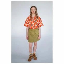 Jupe Poches Coton Bio | Vert kaki