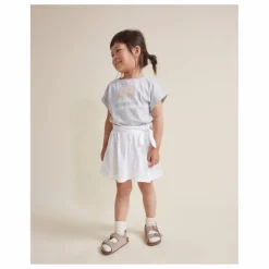 Jupe Short Unie Lin | Blanc