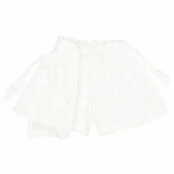 Jupe Short Unie Lin | Blanc
