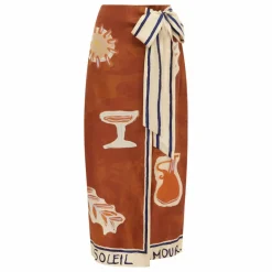 Jupe Soleil D'Amour Soie | Rouille
