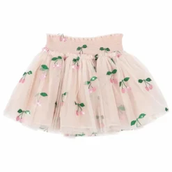 Jupe Tullie Cerises Tulle | Rose pâle