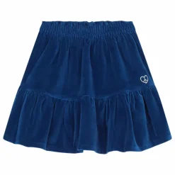 Jupe velours | Bleu nuit