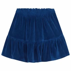 Jupe velours | Bleu nuit