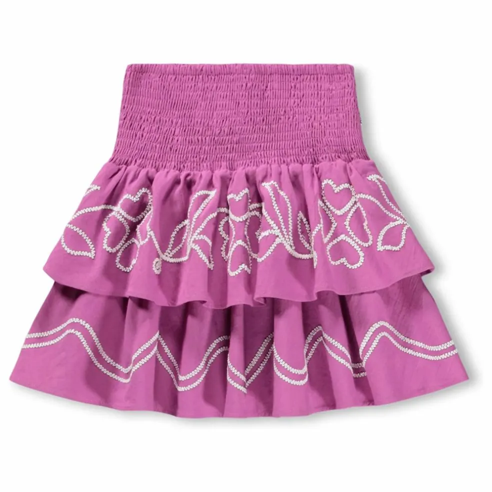 Jupe Volants Bonita Coton Bio | Violet