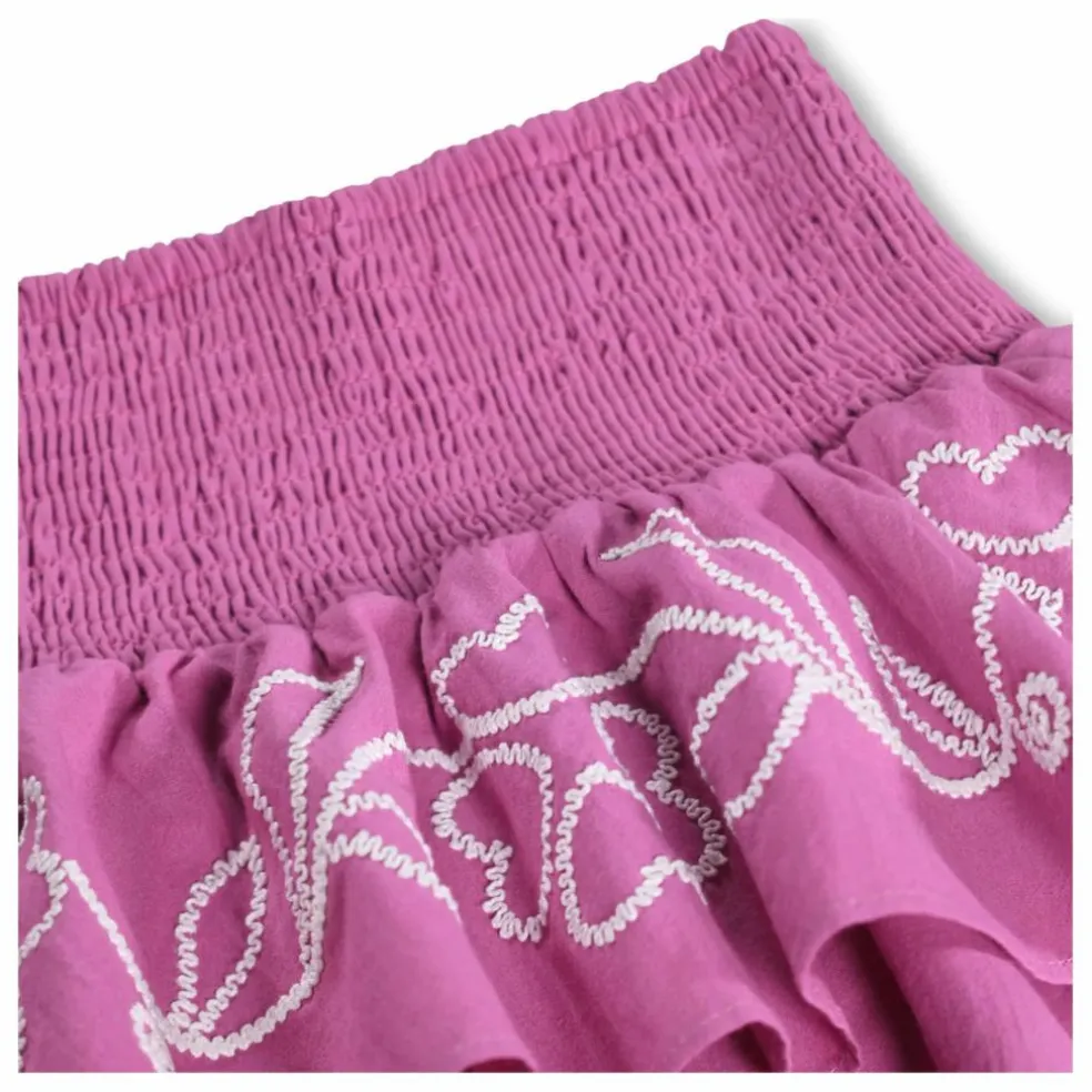 Jupe Volants Bonita Coton Bio | Violet