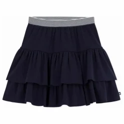 Jupe Volants Coton Bio | Bleu marine
