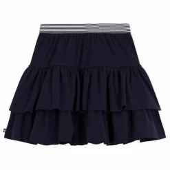 Jupe Volants Coton Bio | Bleu marine