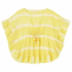 Kaftan avec Pompons Diabolo | Jaune