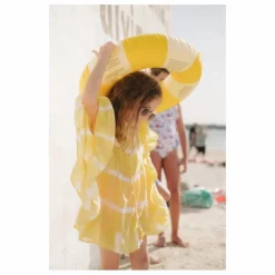 Kaftan avec Pompons Diabolo | Jaune