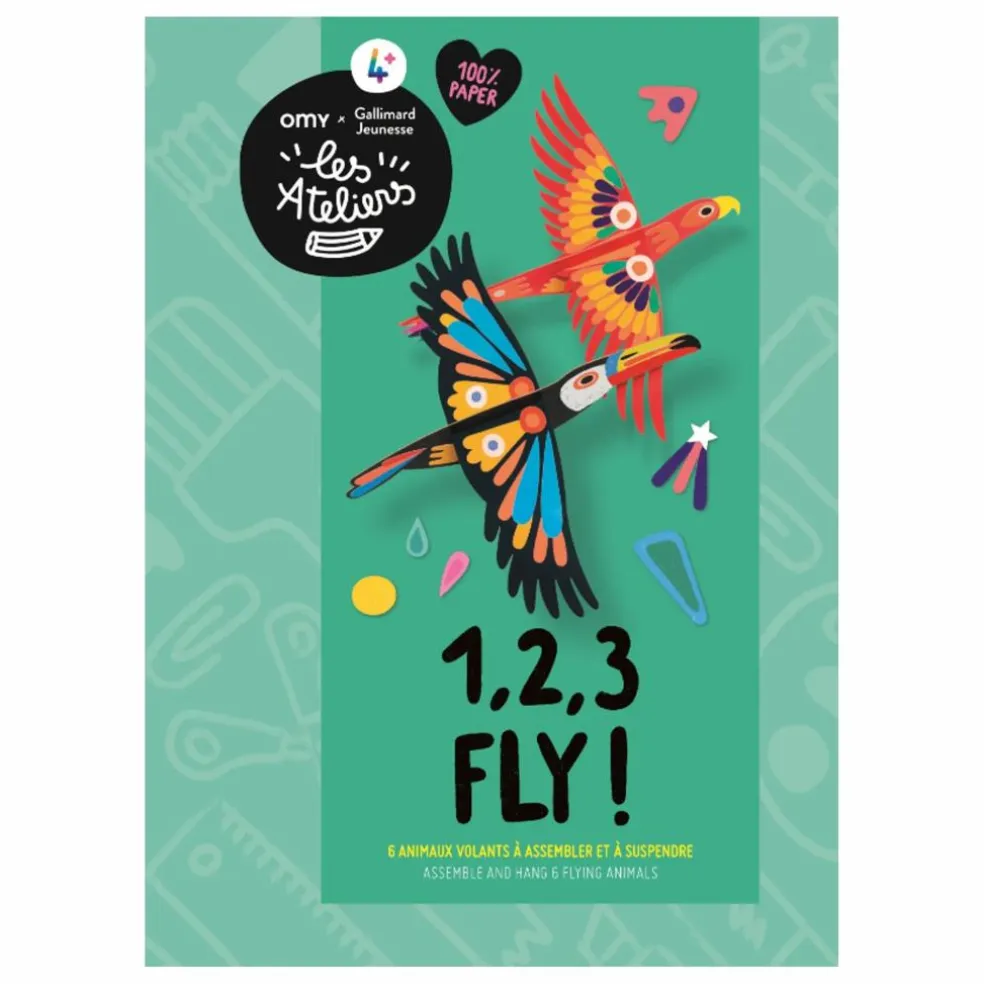 Kit de 6 animaux volants à suspendre