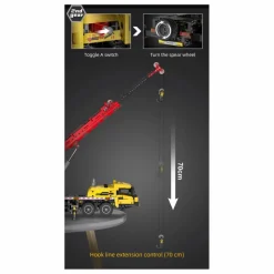 Kit de construction Camion grue multifonction - 1 831 pièces
