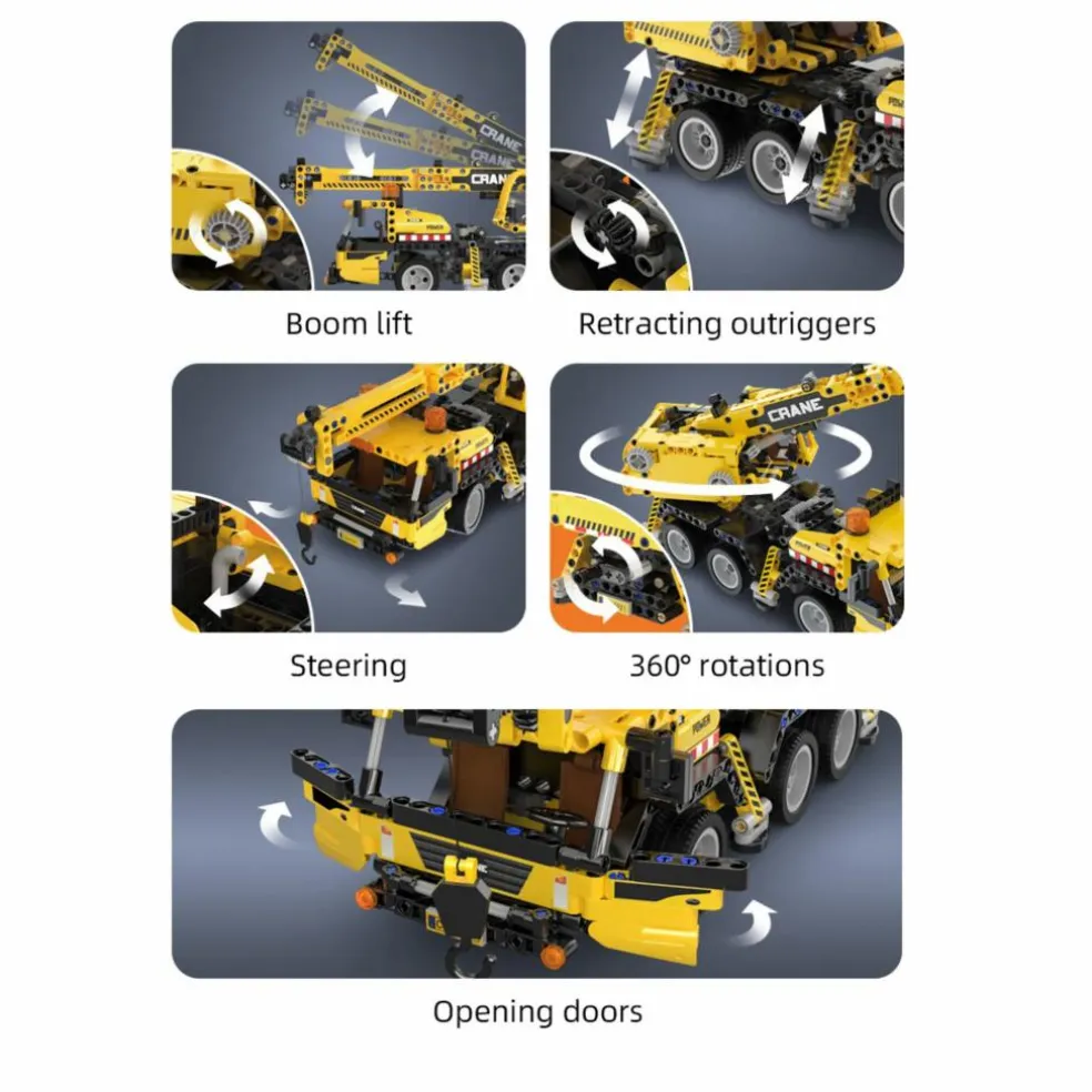 Kit de construction Grue - 658 pièces