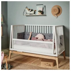 Kit de conversion pour lit bébé évolutif Luna 70x140 | Blanc