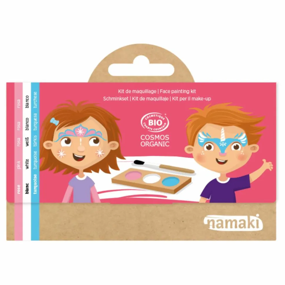 Kit de maquillage 3 fards Princesse & Licorne | Rose