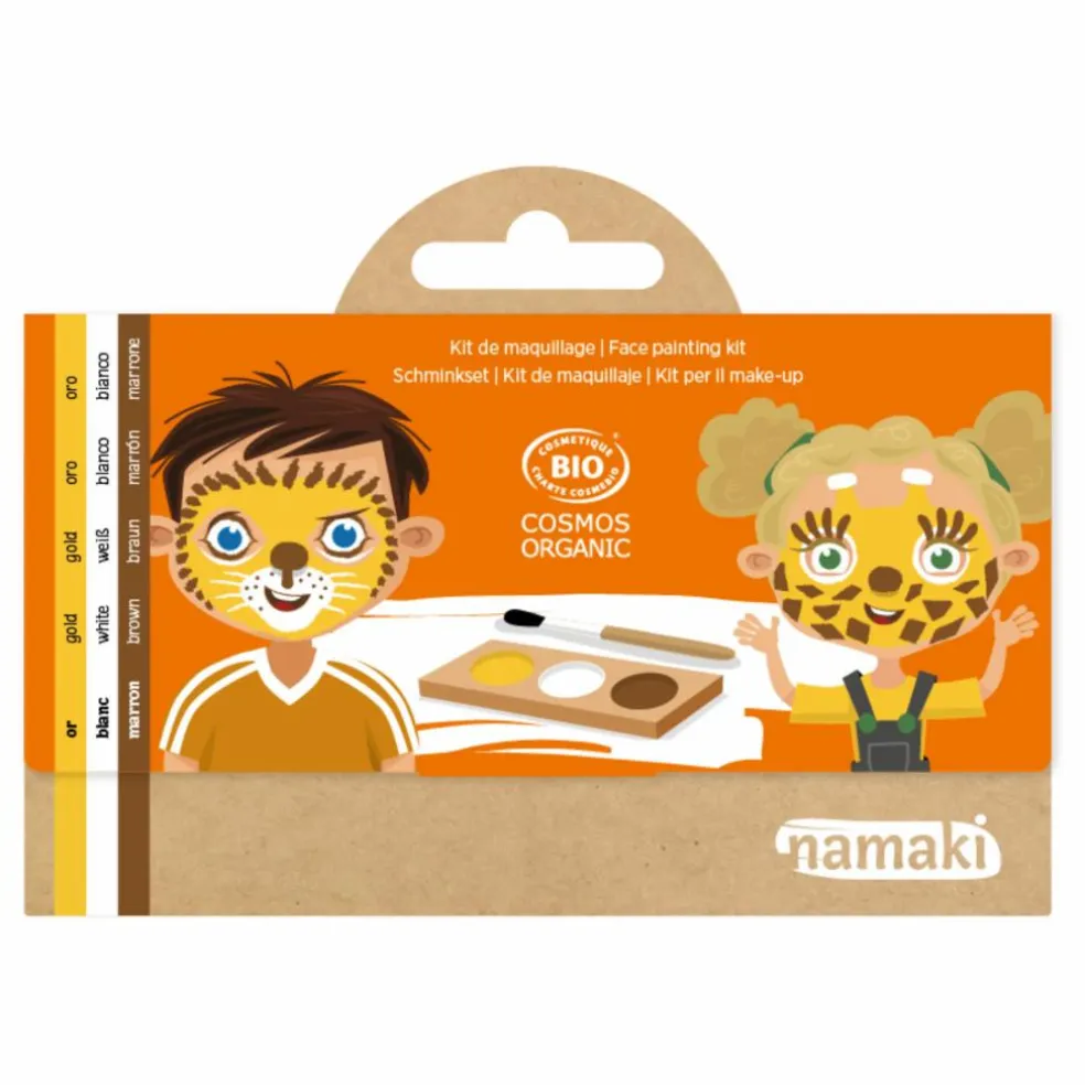 Kit de maquillage 3 fards Lion & Girafe | Doré