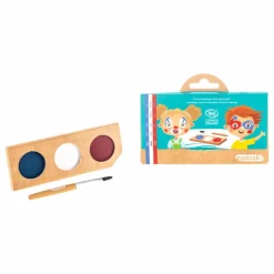 Kit de maquillage 3 fards Clown & Arlequin | Bleu