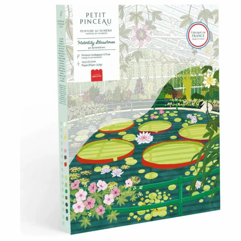 Kit de peinture au numéro - Waterlily Glasshouse par Elaine Lee
