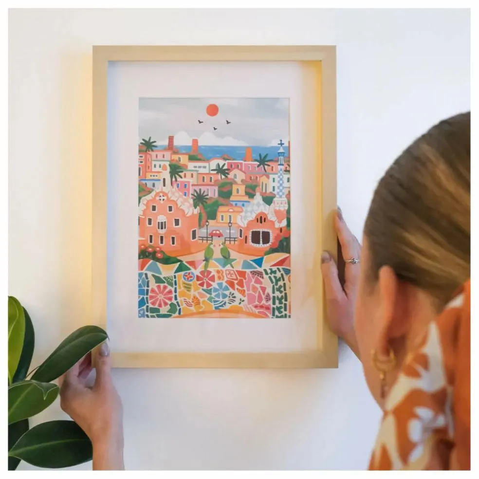 Kit de peinture au numéro - Barcelona par Dazlstudio
