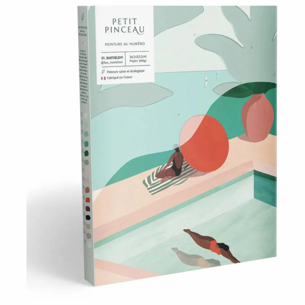 Kit de peinture au numéro - Saint Barthélémy par Léa Morichon