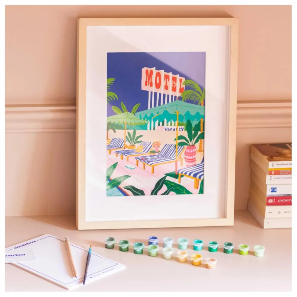 Kit de peinture au numéro - The Motel Pool