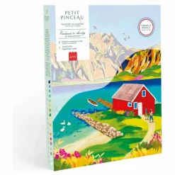 Kit de peinture au numéro - Norvège par Nolwenn Studio