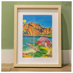 Kit de peinture au numéro - Norvège par Nolwenn Studio